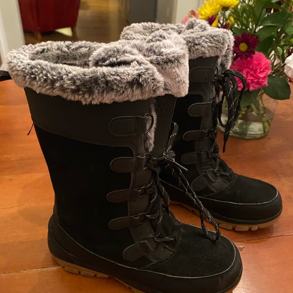 Black Winter Boots - Picture 2 of 6